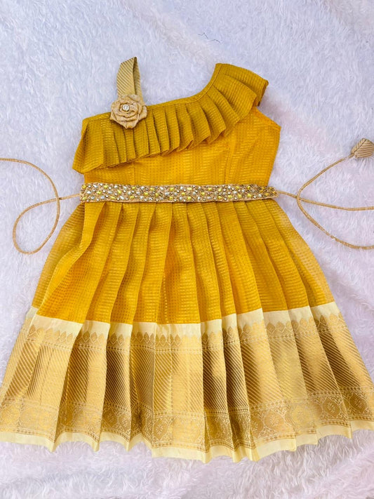 One Shoulder Frocks for Little Angels