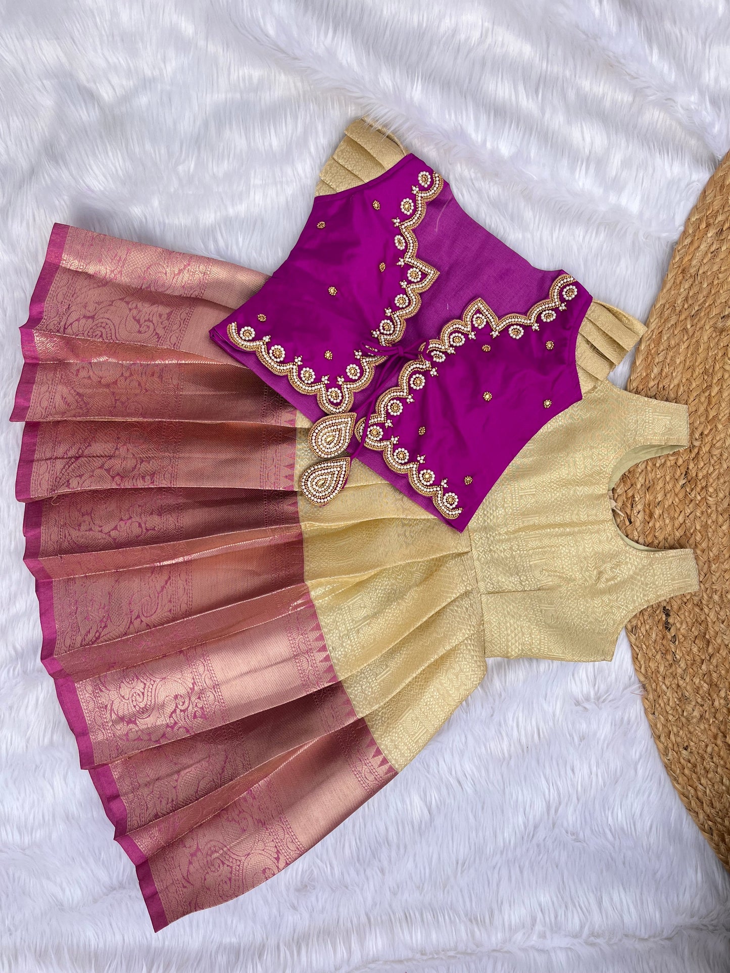 Butterfly : Premium Aari Work Lehenga