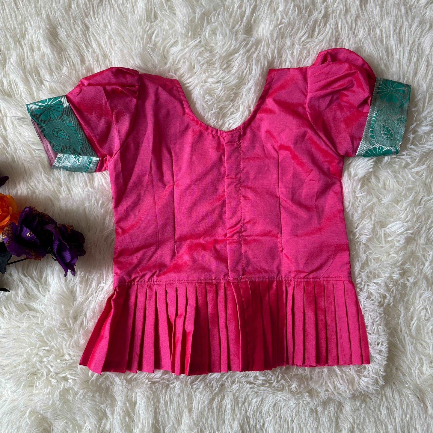 Sea Green Peplum Set with Aari Work