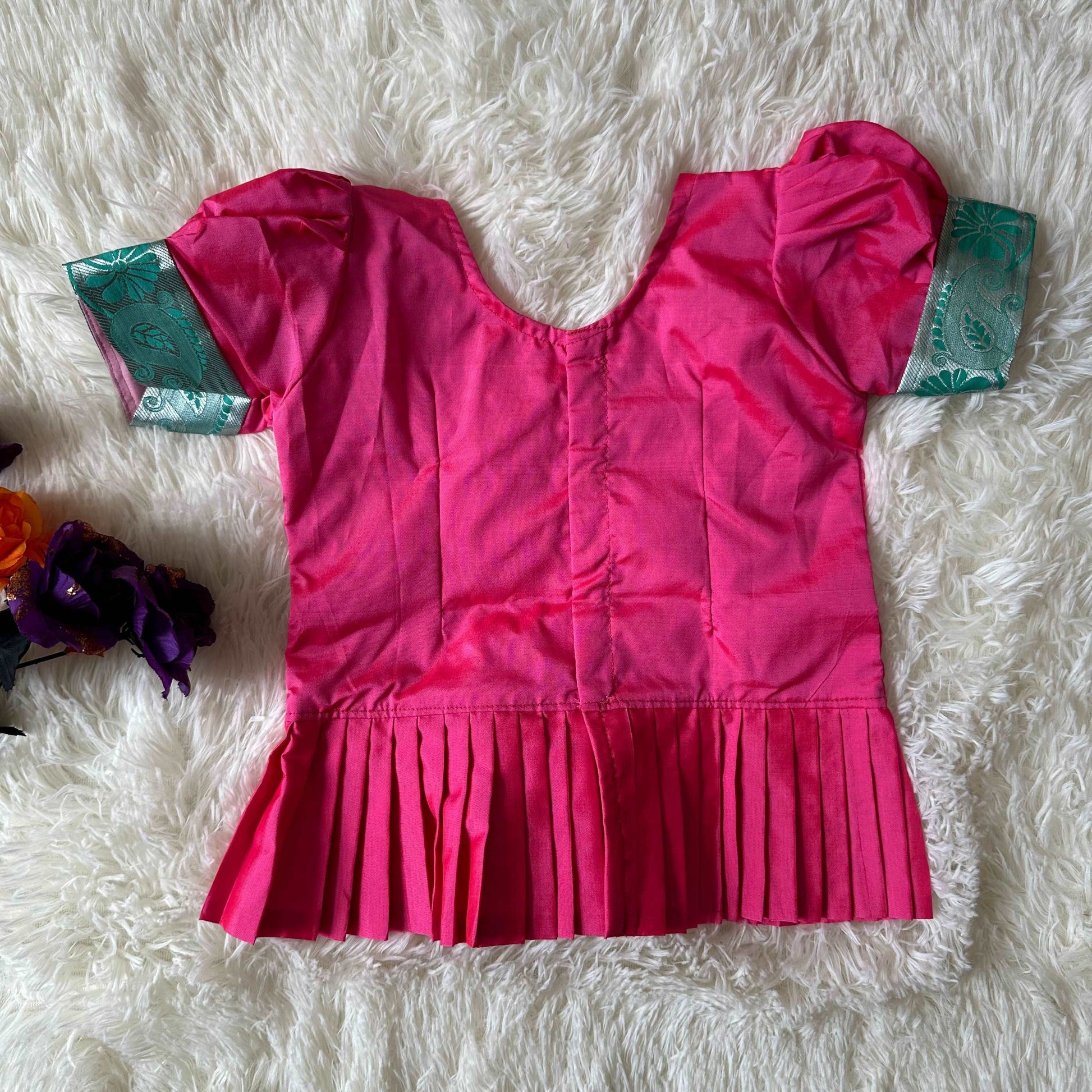 Sea Green Peplum Set with Aari Work