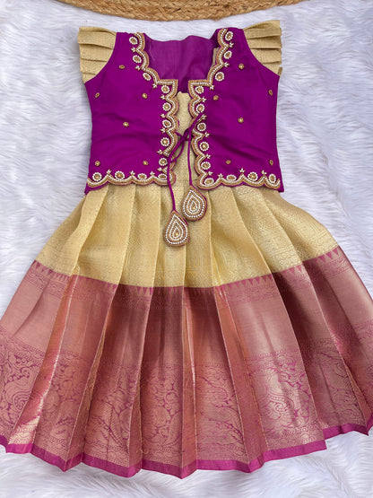 Butterfly : Premium Aari Work Lehenga