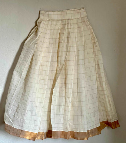 Halter Neck Crop Top 2with Cotton Skirt | 4-5 Yrs - Kalas Couture