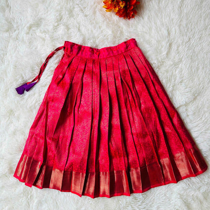 Glamour Redefined: Peplum Top and Skirt Set with Aari Work